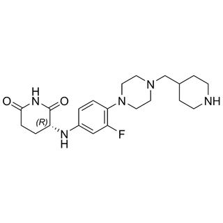 (R)-3-((3-fluoro-4-(4-(piperidin-4-ylmethyl)piperazin-1-yl)phenyl)amino)piperidine-2,6-dione
