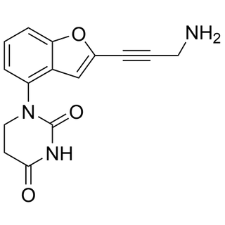 1-(2-(3-aminoprop-1-yn-1-yl)benzofuran-4-yl)dihydropyrimidine-2,4(1H,3H)-dione