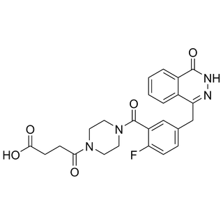 4-(4-(2-fluoro-5-((4-oxo-3,4-dihydrophthalazin-1-yl)methyl)benzoyl)piperazin-1-yl)-4-oxobutanoic acid