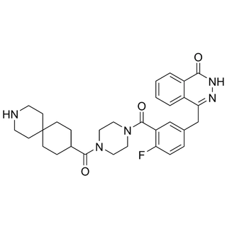 4-(3-(4-(3-azaspiro[5.5]undecane-9-carbonyl)piperazine-1-carbonyl)-4-fluorobenzyl)phthalazin-1(2H)-one