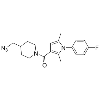 (4-(azidomethyl)piperidin-1-yl)(1-(4-fluorophenyl)-2,5-dimethyl-1H-pyrrol-3-yl)methanone
