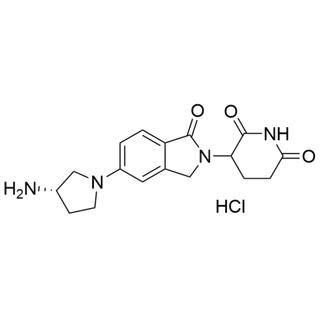 3-(5-((S)-3-aminopyrrolidin-1-yl)-1-oxoisoindolin-2-yl)piperidine-2,6-dione hydrochloride