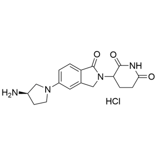 3-(5-((R)-3-aminopyrrolidin-1-yl)-1-oxoisoindolin-2-yl)piperidine-2,6-dione hydrochloride