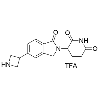 3-(5-(azetidin-3-yl)-1-oxoisoindolin-2-yl)piperidine-2,6-dione TFA salt