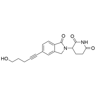 3-(5-(5-hydroxypent-1-yn-1-yl)-1-oxoisoindolin-2-yl)piperidine-2,6-dione