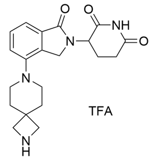 3-(1-oxo-4-(2,7-diazaspiro[3.5]nonan-7-yl)isoindolin-2-yl)piperidine-2,6-dione TFA salt