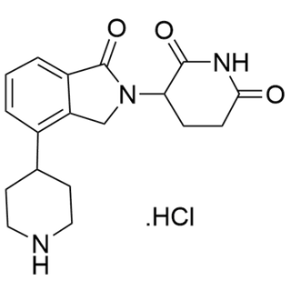 3-(1-oxo-4-(piperidin-4-yl)isoindolin-2-yl)piperidine-2,6-dione hydrochloride