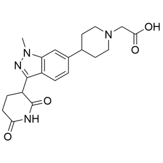 2-(4-(3-(2,6-dioxopiperidin-3-yl)-1-methyl-1H-indazol-6-yl)piperidin-1-yl)acetic acid hydrochloride