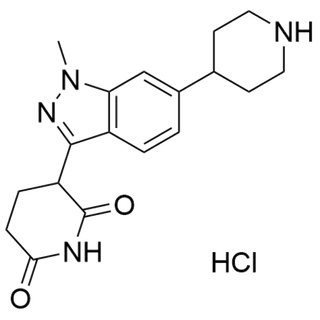 3-(1-methyl-6-(piperidin-4-yl)-1H-indazol-3-yl)piperidine-2,6-dione hydrochloride