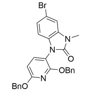 1-(2,6-bis(benzyloxy)pyridin-3-yl)-5-bromo-3-methyl-1,3-dihydro-2H-benzo[d]imidazol-2-one