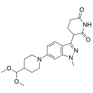 3-(6-(4-(dimethoxymethyl)piperidin-1-yl)-1-methyl-1H-indazol-3-yl)piperidine-2,6-dione