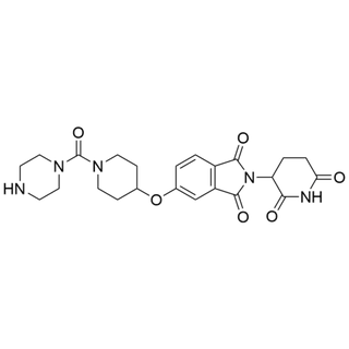 2-(2,6-dioxopiperidin-3-yl)-5-((1-(piperazine-1-carbonyl)piperidin-4-yl)oxy)isoindoline-1,3-dione