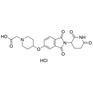 2-(4-((2-(2,6-dioxopiperidin-3-yl)-1,3-dioxoisoindolin-5-yl)oxy)piperidin-1-yl)acetic acid hydrochloride