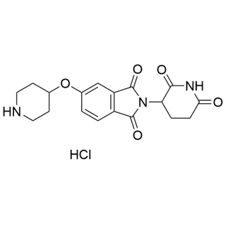 2-(2,6-dioxopiperidin-3-yl)-5-(piperidin-4-yloxy)isoindoline-1,3-dione hydrochloride