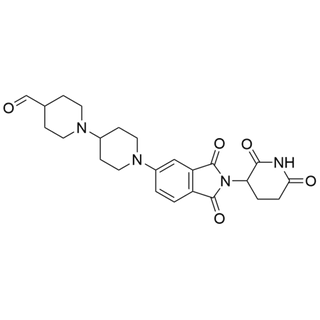 1'-(2-(2,6-dioxopiperidin-3-yl)-1,3-dioxoisoindolin-5-yl)-[1,4'-bipiperidine]-4-carbaldehyde