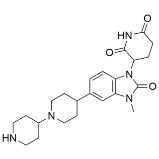 3-(5-([1,4'-bipiperidin]-4-yl)-3-methyl-2-oxo-2,3-dihydro-1H-benzo[d]imidazol-1-yl)piperidine-2,6-dione hydrochloride