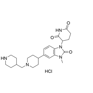 3-(3-methyl-2-oxo-5-(1-(piperidin-4-ylmethyl)piperidin-4-yl)-2,3-dihydro-1H-benzo[d]imidazol-1-yl)piperidine-2,6-dione hydrochloride