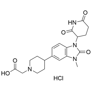 2-(4-(1-(2,6-dioxopiperidin-3-yl)-3-methyl-2-oxo-2,3-dihydro-1H-benzo[d]imidazol-5-yl)piperidin-1-yl)acetic acid hydrochloride