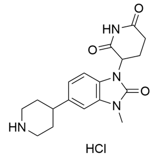 3-(3-methyl-2-oxo-5-(piperidin-4-yl)-2,3-dihydro-1H-benzo[d]imidazol-1-yl)piperidine-2,6-dione hydrochloride