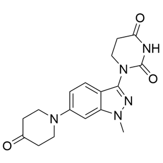 1-(1-methyl-6-(4-oxopiperidin-1-yl)-1H-indazol-3-yl)dihydropyrimidine-2,4(1H,3H)-dione