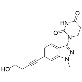 1-(6-(4-hydroxybut-1-yn-1-yl)-1-methyl-1H-indazol-3-yl)dihydropyrimidine-2,4(1H,3H)-dione