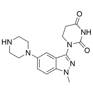 1-(1-methyl-5-(piperazin-1-yl)-1H-indazol-3-yl)dihydropyrimidine-2,4(1H,3H)-dione