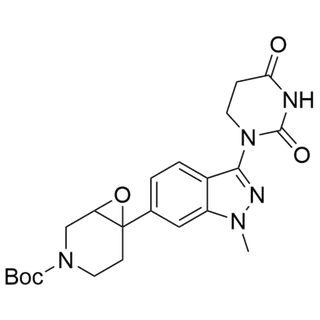 tert-butyl 6-(3-(2,4-dioxotetrahydropyrimidin-1(2H)-yl)-1-methyl-1H-indazol-6-yl)-7-oxa-3-azabicyclo[4.1.0]heptane-3-carboxylate