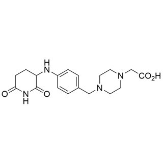 2-(4-(4-((2,6-dioxopiperidin-3-yl)amino)benzyl)piperazin-1-yl)acetic acid