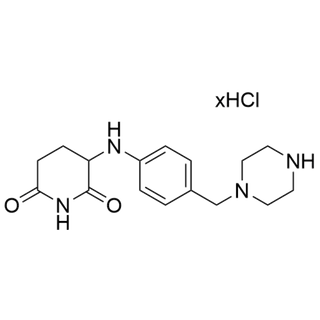 3-((4-(piperazin-1-ylmethyl)phenyl)amino)piperidine-2,6-dione hydrochloride