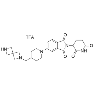 5-(4-((2,6-diazaspiro[3.3]heptan-2-yl)methyl)piperidin-1-yl)-2-(2,6-dioxopiperidin-3-yl)isoindoline-1,3-dione TFA salt