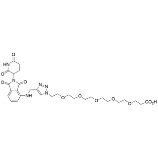 1-(4-(((2-(2,6-dioxopiperidin-3-yl)-1,3-dioxoisoindolin-4-yl)amino)methyl)-1H-1,2,3-triazol-1-yl)-3,6,9,12,15-pentaoxaoctadecan-18-oic acid