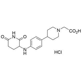 2-(4-(4-((2,6-dioxopiperidin-3-yl)amino)phenyl)piperidin-1-yl)acetic acid hydrochloride