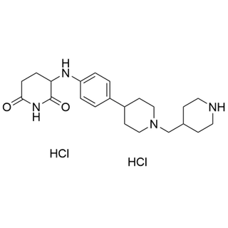 3-((4-(1-(piperidin-4-ylmethyl)piperidin-4-yl)phenyl)amino)piperidine-2,6-dione dihydrochloride