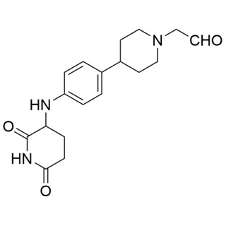 2-(4-(4-((2,6-dioxopiperidin-3-yl)amino)phenyl)piperidin-1-yl)acetaldehyde