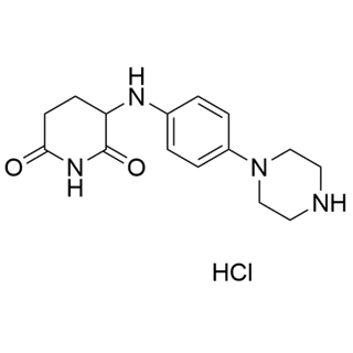 3-((4-(piperazin-1-yl)phenyl)amino)piperidine-2,6-dione hydrochloride