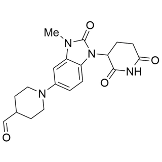 1-(1-(2,6-dioxopiperidin-3-yl)-3-methyl-2-oxo-2,3-dihydro-1H-benzo[d]imidazol-5-yl)piperidine-4-carbaldehyde