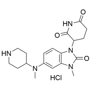 3-(3-methyl-5-(methyl(piperidin-4-yl)amino)-2-oxo-2,3-dihydro-1H-benzo[d]imidazol-1-yl)piperidine-2,6-dione hydrochloride