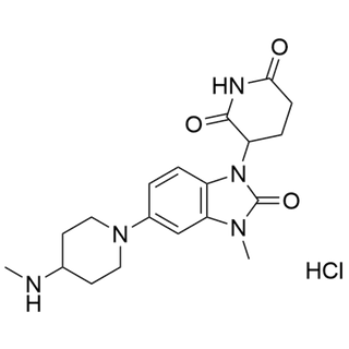 3-(3-methyl-5-(4-(methylamino)piperidin-1-yl)-2-oxo-2,3-dihydro-1H-benzo[d]imidazol-1-yl)piperidine-2,6-dione hydrochloride