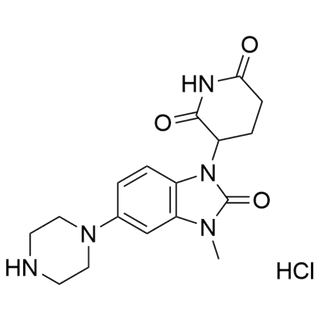 3-(3-methyl-2-oxo-5-(piperazin-1-yl)-2,3-dihydro-1H-benzo[d]imidazol-1-yl)piperidine-2,6-dione hydrochloride