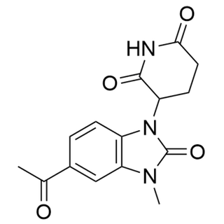 3-(5-acetyl-3-methyl-2-oxo-2,3-dihydro-1H-benzo[d]imidazol-1-yl)piperidine-2,6-dione