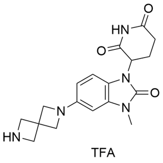 3-(3-methyl-2-oxo-5-(2,6-diazaspiro[3.3]heptan-2-yl)-2,3-dihydro-1H-benzo[d]imidazol-1-yl)piperidine-2,6-dione TFA salt