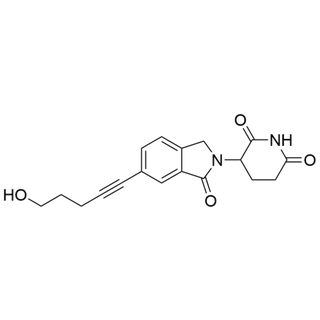 3-(6-(5-hydroxypent-1-yn-1-yl)-1-oxoisoindolin-2-yl)piperidine-2,6-dione