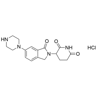 3-(1-oxo-6-(piperazin-1-yl)isoindolin-2-yl)piperidine-2,6-dione hydrochloride