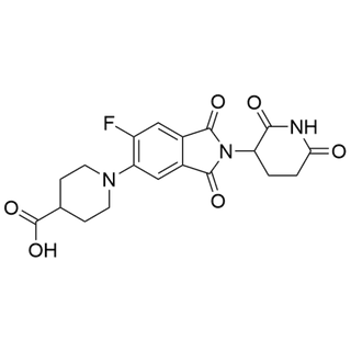 1-(2-(2,6-dioxopiperidin-3-yl)-6-fluoro-1,3-dioxoisoindolin-5-yl)piperidine-4-carboxylic acid