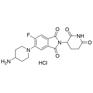 5-(4-aminopiperidin-1-yl)-2-(2,6-dioxopiperidin-3-yl)-6-fluoroisoindoline-1,3-dione hydrochloride