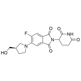 2-(2,6-dioxopiperidin-3-yl)-5-fluoro-6-((R)-3-(hydroxymethyl)pyrrolidin-1-yl)isoindoline-1,3-dione