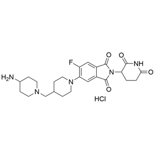 5-(4-((4-aminopiperidin-1-yl)methyl)piperidin-1-yl)-2-(2,6-dioxopiperidin-3-yl)-6-fluoroisoindoline-1,3-dione hydrochloride