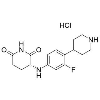 (R)-3-((3-fluoro-4-(piperidin-4-yl)phenyl)amino)piperidine-2,6-dione hydrochloride