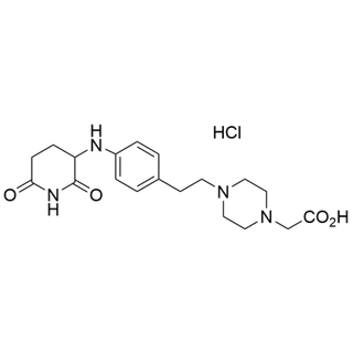 2-(4-(4-((2,6-dioxopiperidin-3-yl)amino)phenethyl)piperazin-1-yl)acetic acid hydrochloride