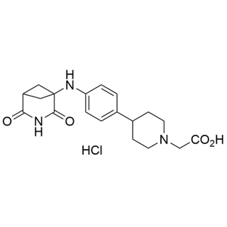 2-(4-(4-((2,4-dioxo-3-azabicyclo[3.1.1]heptan-1-yl)amino)phenyl)piperidin-1-yl)acetic acid hydrochloride